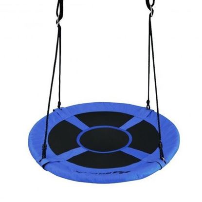 Image de 40" 770 lbs Flying Saucer Tree Swing Kids Gift with 2 Tree Hanging Straps-Blue - Color: Blue