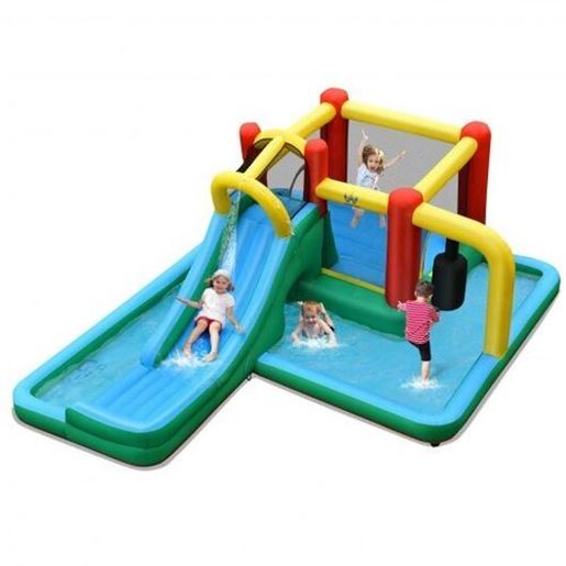 Image sur Slide Water Park Climbing Bouncer Pendulum Chunnel Game without Air-blower
