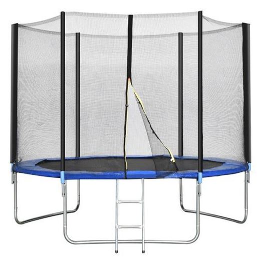 Изображение 10 ft Combo Bounce Jump Safety Trampoline with Spring Pad Ladder