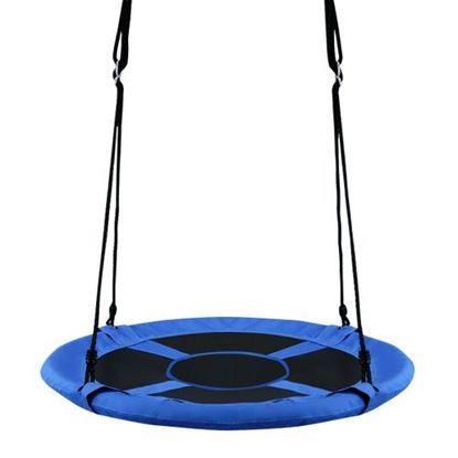 Image de 40" Flying Saucer Tree Swing Indoor Outdoor Play Set-Blue - Color: Blue