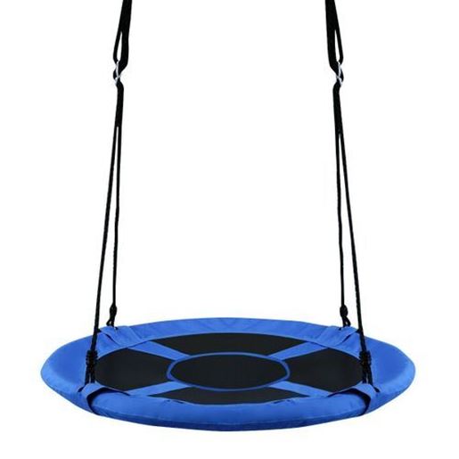 Picture of 40" Flying Saucer Tree Swing Indoor Outdoor Play Set-Blue - Color: Blue