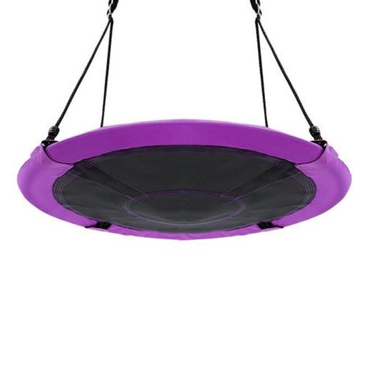 Picture of 40" Flying Saucer Tree Swing Indoor Outdoor Play Set-Purple - Color: Purple