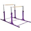 Picture of Kids Double Horizontal Bars Gymnastic Training Parallel Bars Adjustable-Purple - Color: Purple