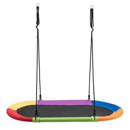 Picture of 60" Saucer Surf Outdoor Adjustable Swing Set-Colorful - Color: Multicolor