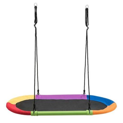 Picture of 60" Saucer Surf Outdoor Adjustable Swing Set-Colorful - Color: Multicolor
