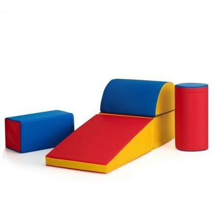 Picture of 5-Piece Set Climb Activity Play Safe Foam Blocks-Red - Color: Red