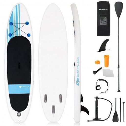 Image sur 10' Inflatable Stand Up Paddle Board with Carry Bag
