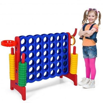 Picture of 2.5ft 4-to-Score Giant Game Set-Red - Color: Red