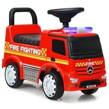 Picture of Licensed Mercedes Benz Kids Fire Engine Racer-Red - Color: Red