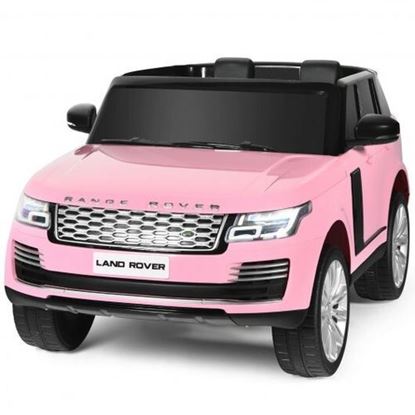 Foto de 24V 2-Seater Licensed Land Rover Kids Ride On Car with 4WD Remote Control-Pink - Color: Pink