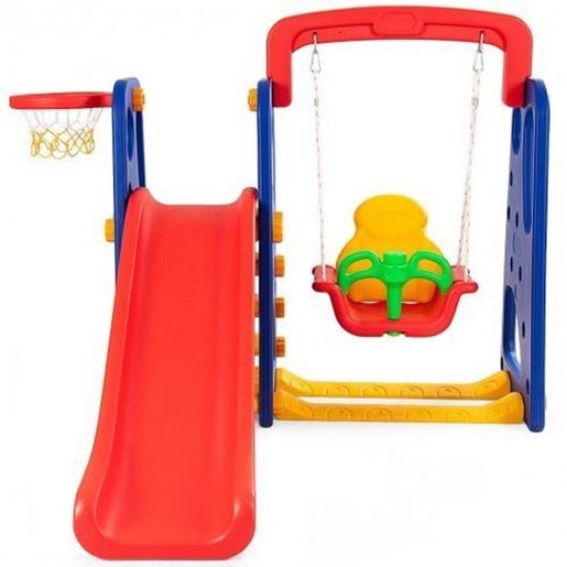Image sur 3 in 1 Junior Children Climber Slide Playset