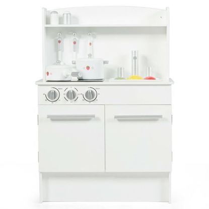 Picture of Kids Pretend Kitchen Play-set Cooking Toys - Color: White