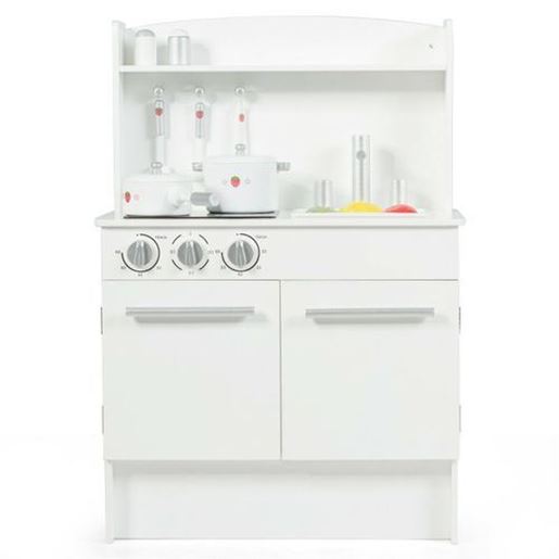 Picture of Kids Pretend Kitchen Play-set Cooking Toys - Color: White