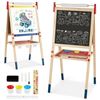 Picture of All-in-One Wooden Height Adjustable Kid's Art Easel - Color: Multicolor