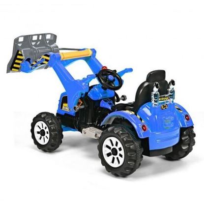 Picture of 12 V Battery Powered Kids Ride on Dumper Truck-Blue - Color: Blue