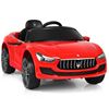 Picture of 12V Remote Control Maserati Licensed Kids Ride on Car-Red - Color: Red