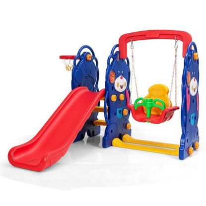 图片 3 in 1 Toddler Climber and Swing Playset