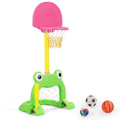 Picture of 3-in-1 Kids Basketball Hoop Set Stand