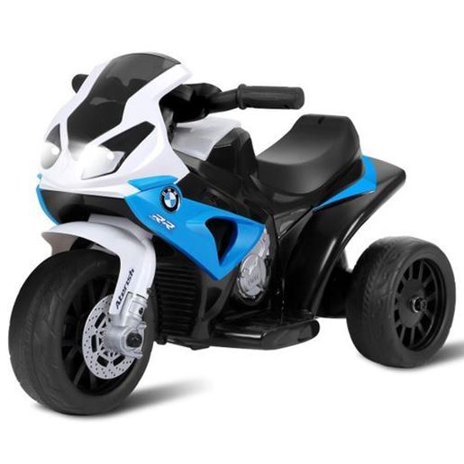 Picture of 6V Kids 3 Wheels Riding BMW Licensed Electric Motorcycle-Blue - Color: Blue