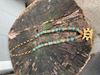 图片 African Glass Bead Necklace With Pendant 