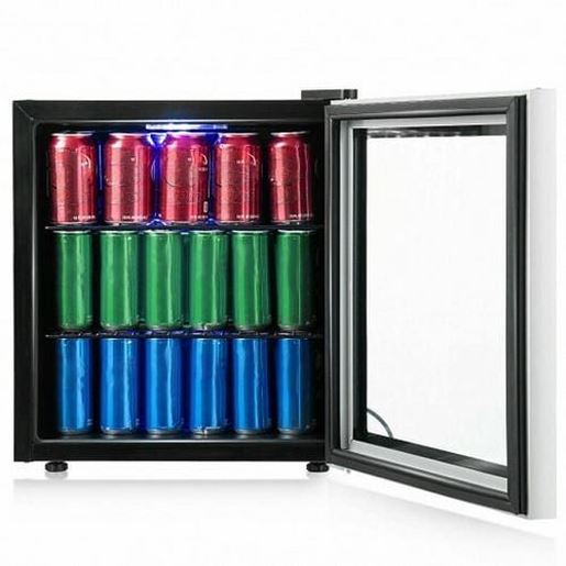 Picture of 60 Can Beverage Mini  Refrigerator with Glass Door