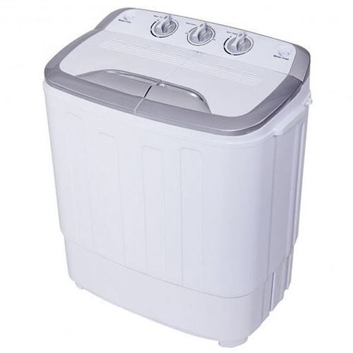 Picture of 8 lbs Portable Mini Twin Tub Spinner Semi-Automatic Washing Machine