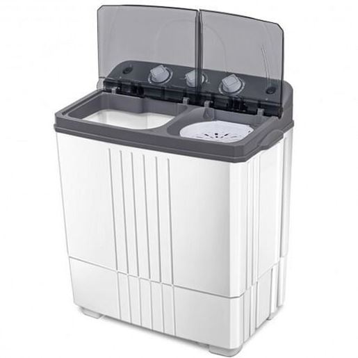 Picture of Portable Semi-Automatic Twin-tub Portable Mini Washing Machine