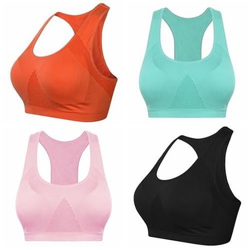 Picture of Yoga Running Sport Push Up Bra Tank Shirt Underwired Clothing Fast Dry