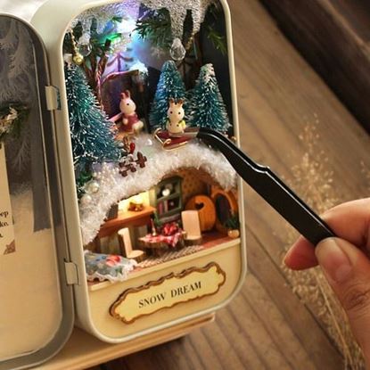 Picture of Cuteroom DIY Dollhouse Miniature LED Light Box Theatre Gift Decor Collection