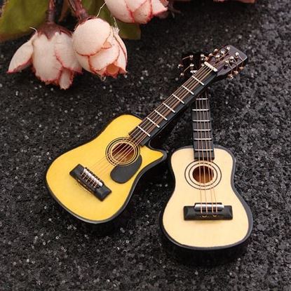 Picture of 1/12 Scale Dollhouse Miniature Guitar Accessories Instrument DIY Part For Dollhouse