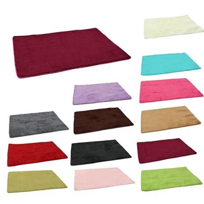 Picture of 120x160cm Shaggy Fluffy Thicken Anti Skid Yoga Mat Rug Cushion Winter