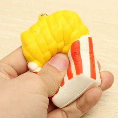 Foto de Squishy French Fries Patato Chips Scented Toy Phone Bag Strap Pendant Decor Gift