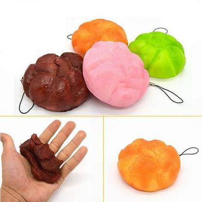 Picture of Squishy Puff 9cm Random Color Phone Bag Strap Pendent Decor