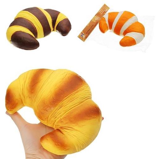 Picture of SquishyFun Jumbo Croissant Squishy Bread Super Slow Rising 18x12cm Squeeze Collection Toy Fun Gift