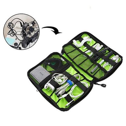 Picture of Honana HN-CB2 Waterproof Cable Storage Bag Electronic Accessories Organizer Travel Carry Case