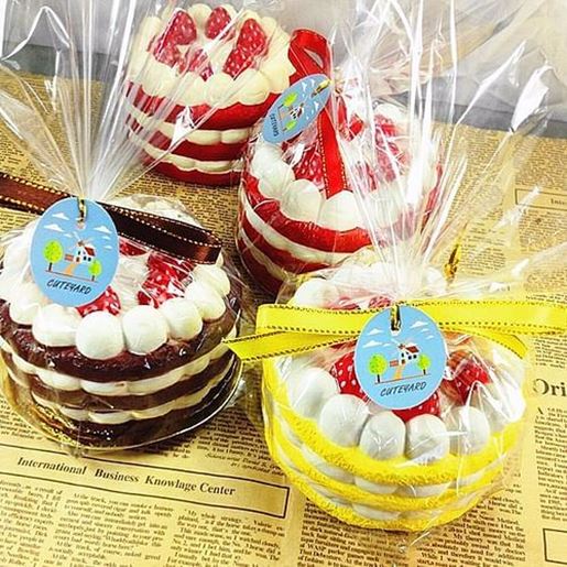 Picture of Squishy Cuteyard Tag Jumbo Strawberry Cake Licensed Slow Rising Original Packaging Collection Gift Decor