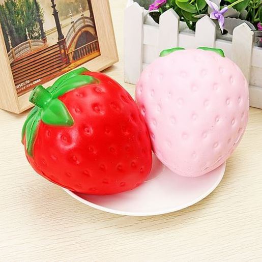 Picture of Squishy Strawberry Jumbo 11.5cm Slow Rising Soft Fruit Collection Gift Decor Toy