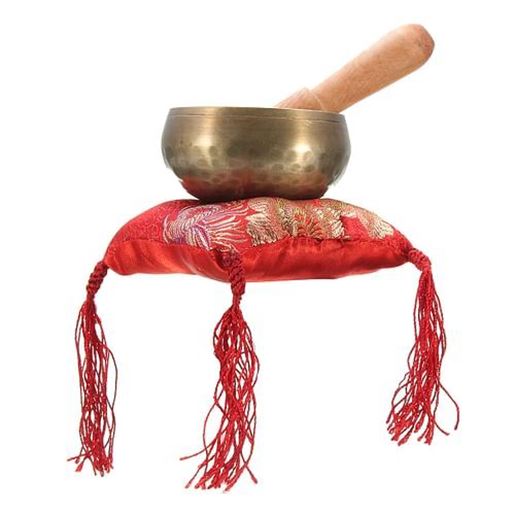 Foto de 80mm Tibetan Yoga Singing Bowl Brass Buddhism Chime Resonance Meditation Chakara