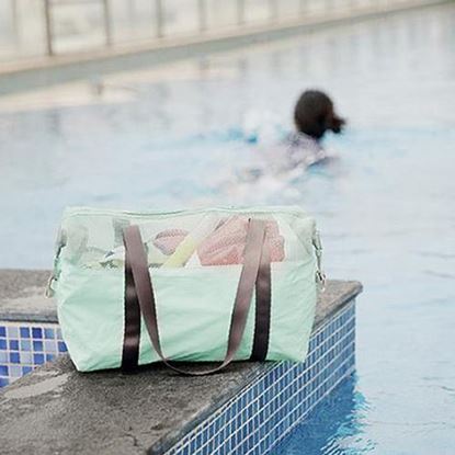 Picture of Honana HN-B13 Waterproof Travel Mesh Storage Bag Fashion Colorful  Beach Swimming Organizer