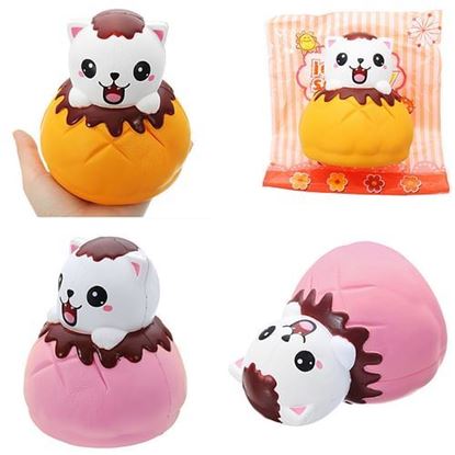 Picture of LeiLei Squishy Jumbo Puff Cat Kitten Slow Rising Original Packaging Soft Collection Gift Decor Toy