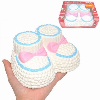 Picture of Kiibru Squishy Jumbo Christmas Snow Boots 16cm Licensed Slow Rising Original Packaging Collection Gift Toy