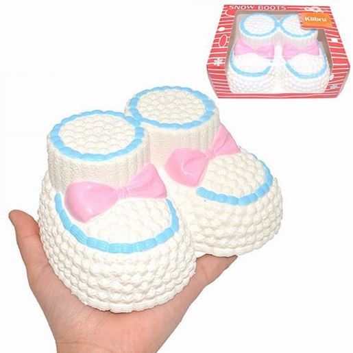 Picture of Kiibru Squishy Jumbo Christmas Snow Boots 16cm Licensed Slow Rising Original Packaging Collection Gift Toy