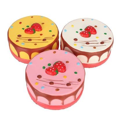 Picture of 2pcs Squishy Jumbo Mousse Cheesecake 14cm Slow Rising Cake Collection Gift Decor Toy