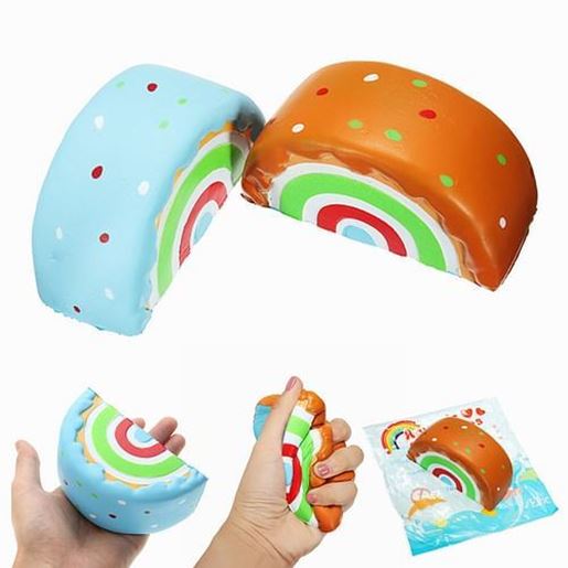 Picture of Eric Squishy Rainbow Cake 10cm Slow Rising Original Packaging Collection Gift Decor Toy