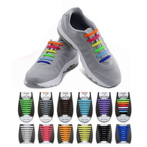 Picture of Honana HN-4221 No Tie Shoelaces Multicolor Shoelaces