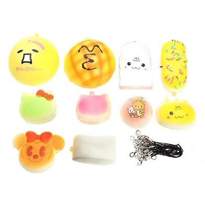 Picture of 10Pcs Children's Sports Toys PU Foam Sponge Elastic Ball Funny Baby Toys Cartoon QQ Expression Toy