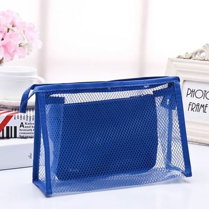 Picture of Honana BX-112 Waterproof PVC Cosmetic Bags Two-piece Suit Net Travel Makeup Transparent Bag