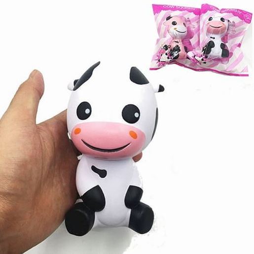 Picture of Squishy Baby Cow Jumbo 14cm Slow Rising With Packaging Animals Collection Gift Decor Toy