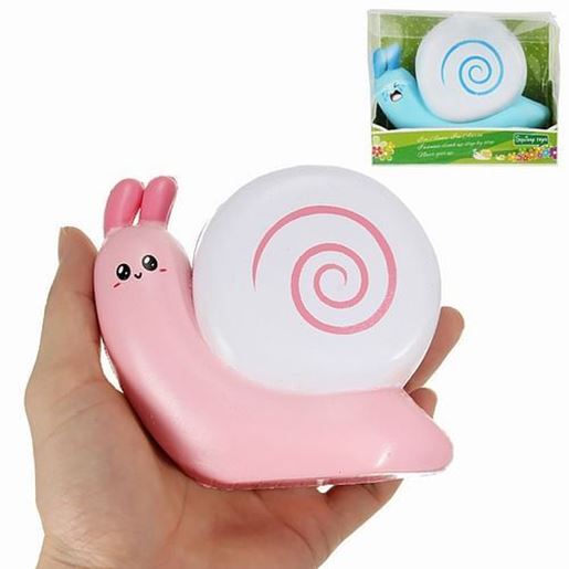 Picture of Squishy Snail Pink Blue Jumo 12cm Slow Rising With Packaging Collection Gift Decor Toy