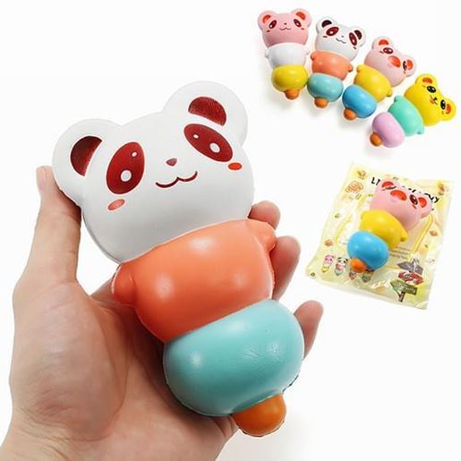 Picture of LeiLei Squishy 15cm Pierced Haw Berries Candy Stick Bear Pig Slow Rising With Packaging Gift